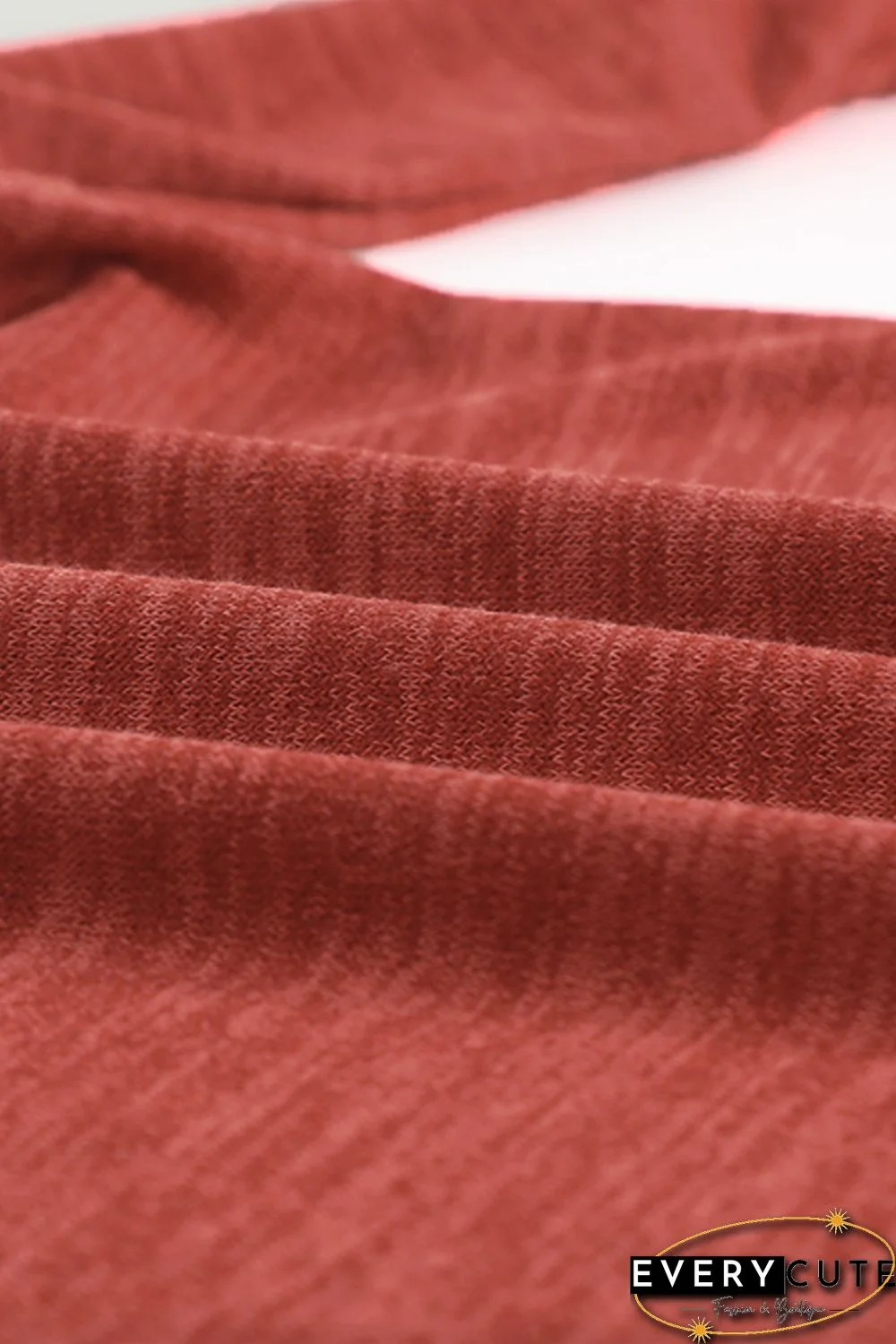 Solid Long Sleeve Top and Plaid Pants Loungewear