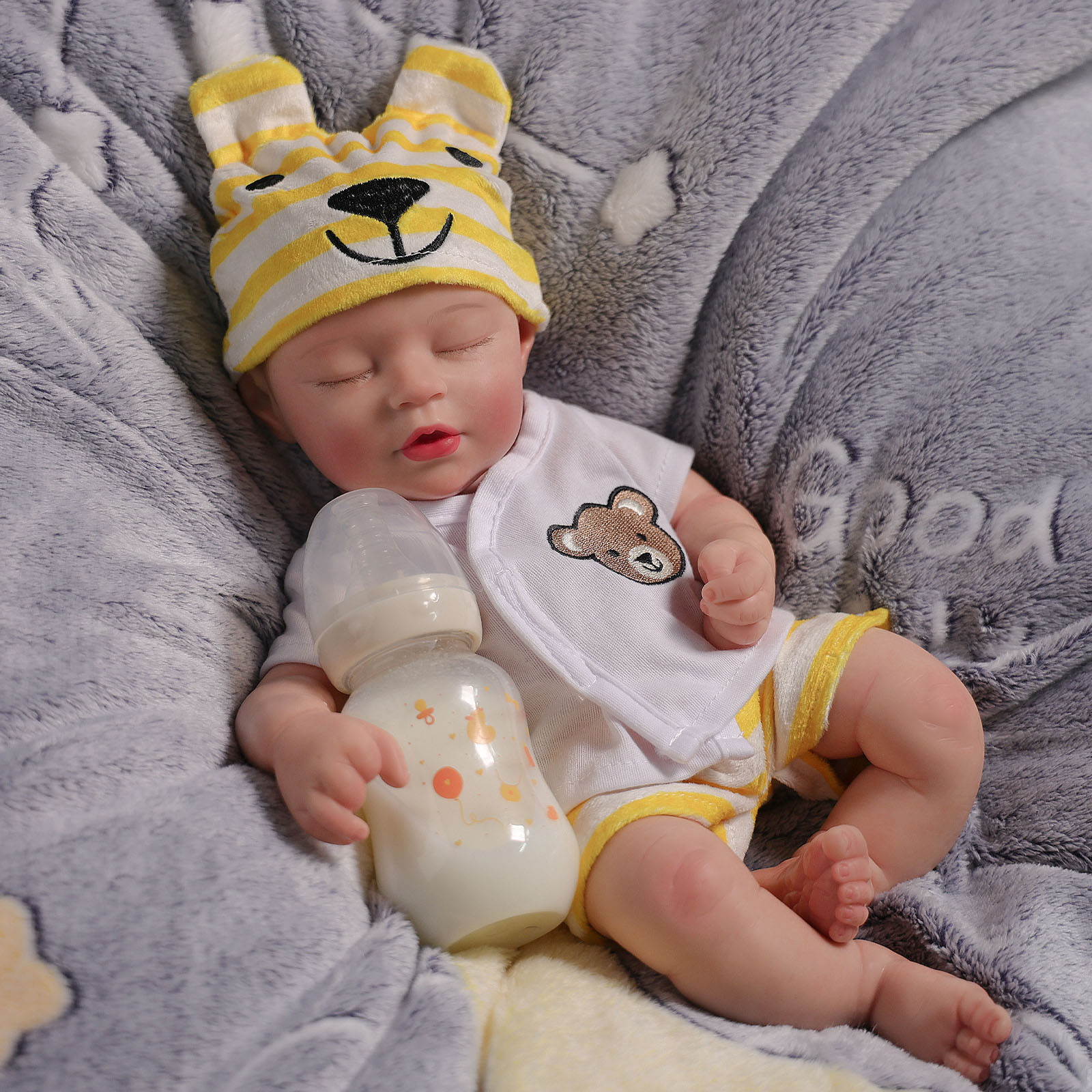 Babeside Kay 16' Realistic Silicone Sleeping Baby Boy Best Gift for Kids Boy -16 Inches