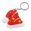Santa Hat Beaded Counted Cross Stitch Ornament Kit DIY Cross Stitch Keyring