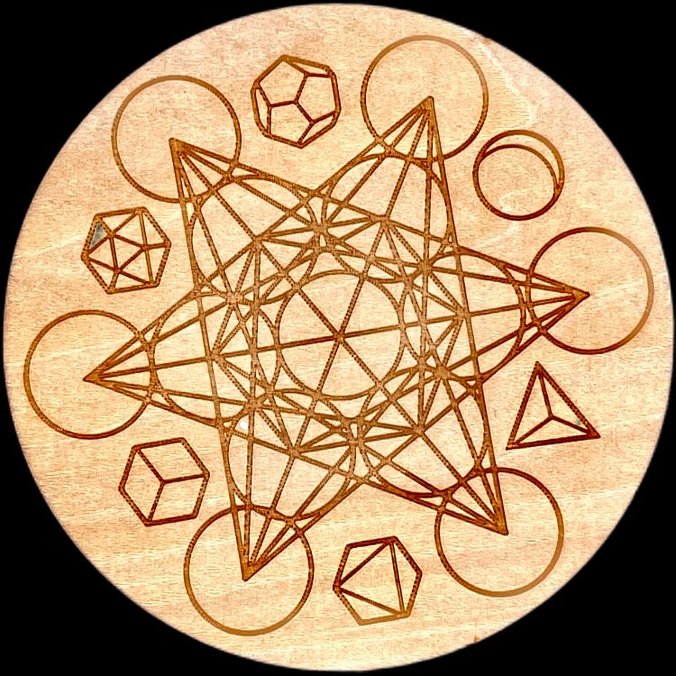 Wooden Crystal Grid Board/Template 10cm