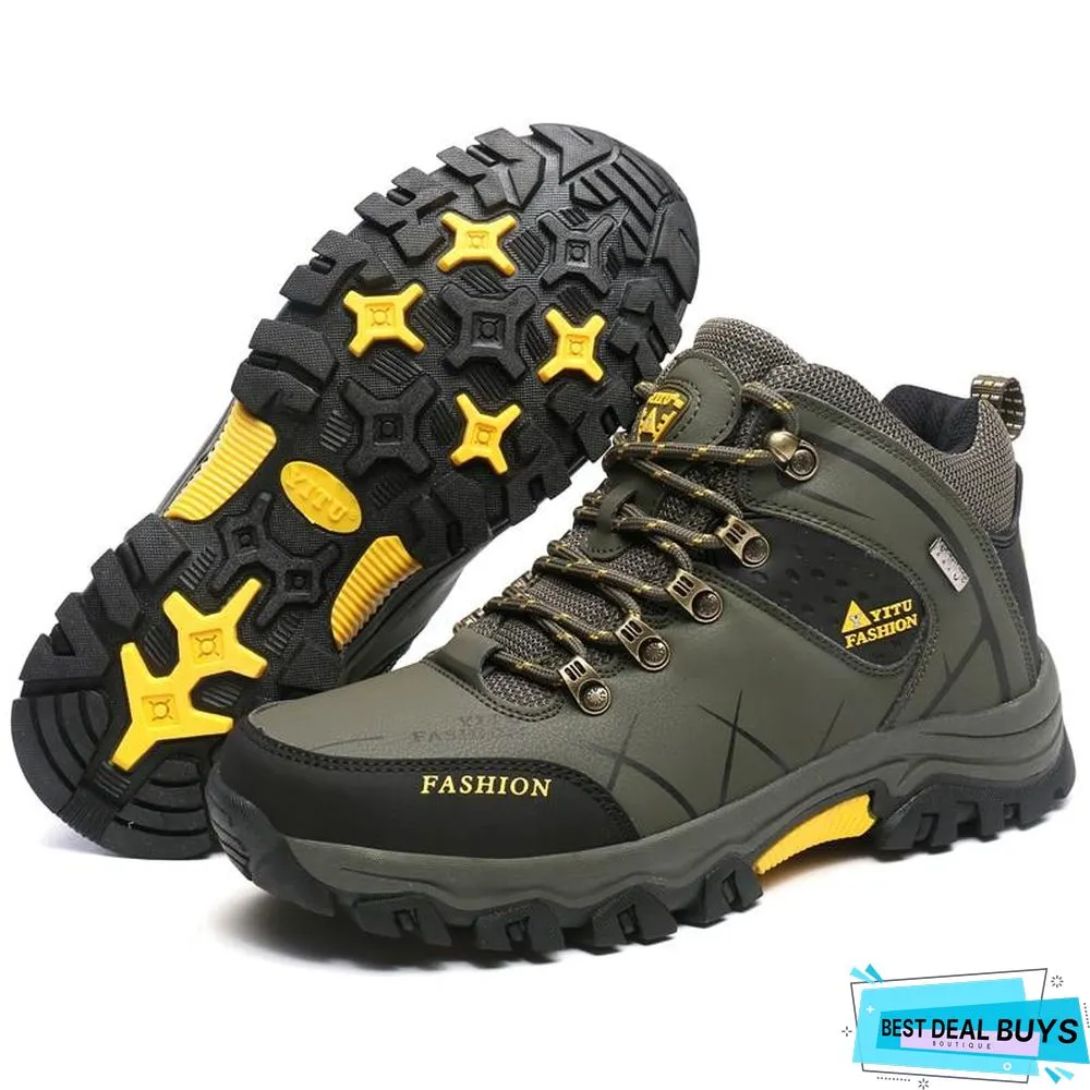 Men Winter Snow Boots Super Warm Men's Boots Waterproof Sneakers Outdoor Male Hiking Boots Work Shoes