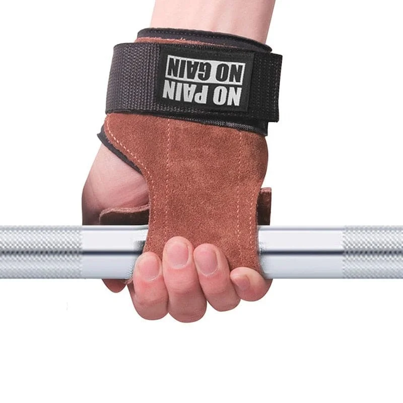 PowerClutch™ - The Anti-Skid Cowhide Weight Lifting & Workout Fitness Gloves