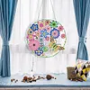 DIY Diamond Painting Art Butterfly Flower Hanging Craft Home Decor Wreath With Lamp String Kit