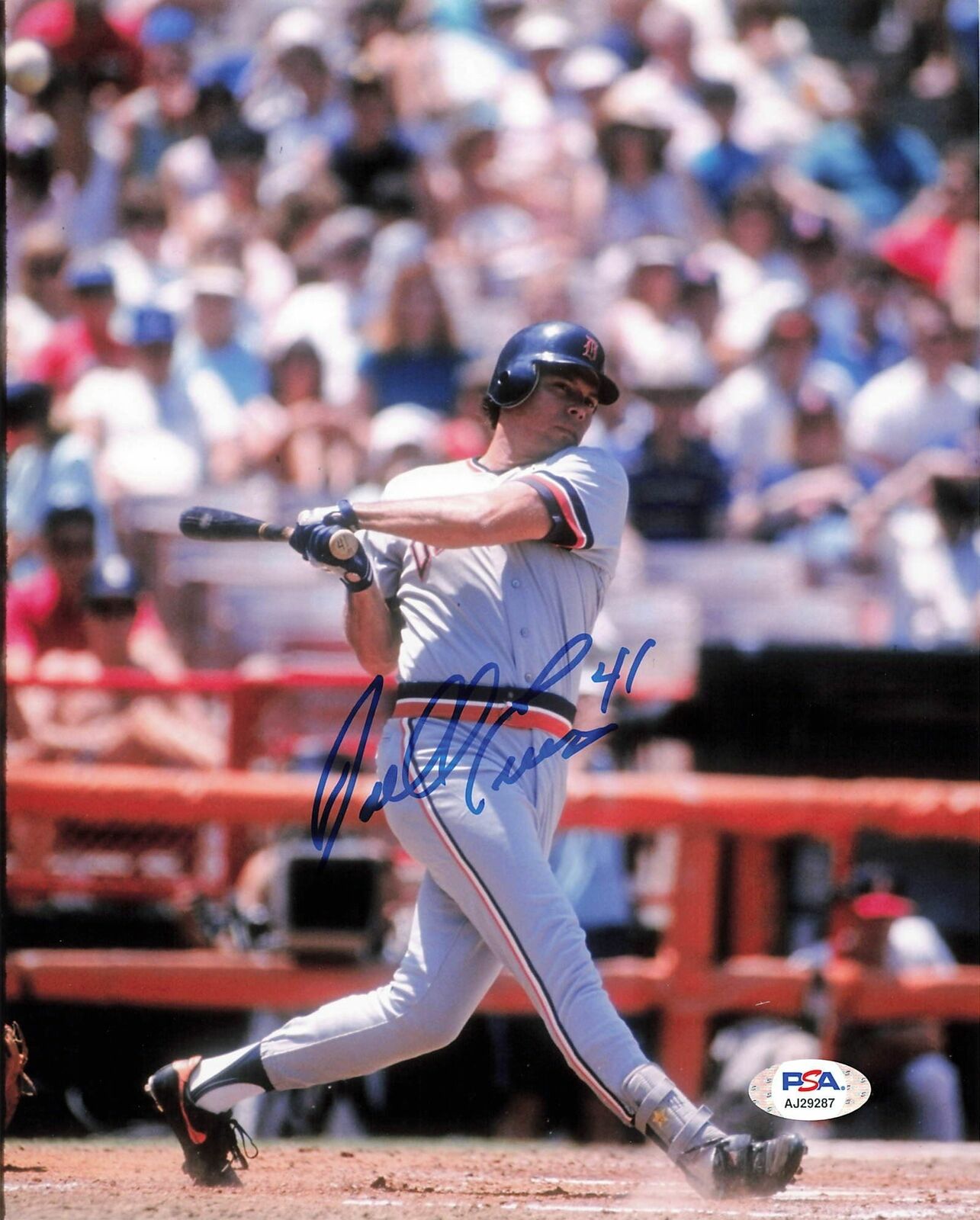 DARRELL EVANS signed 8x10 Photo Poster painting PSA/DNA Detroit Tigers Autographed