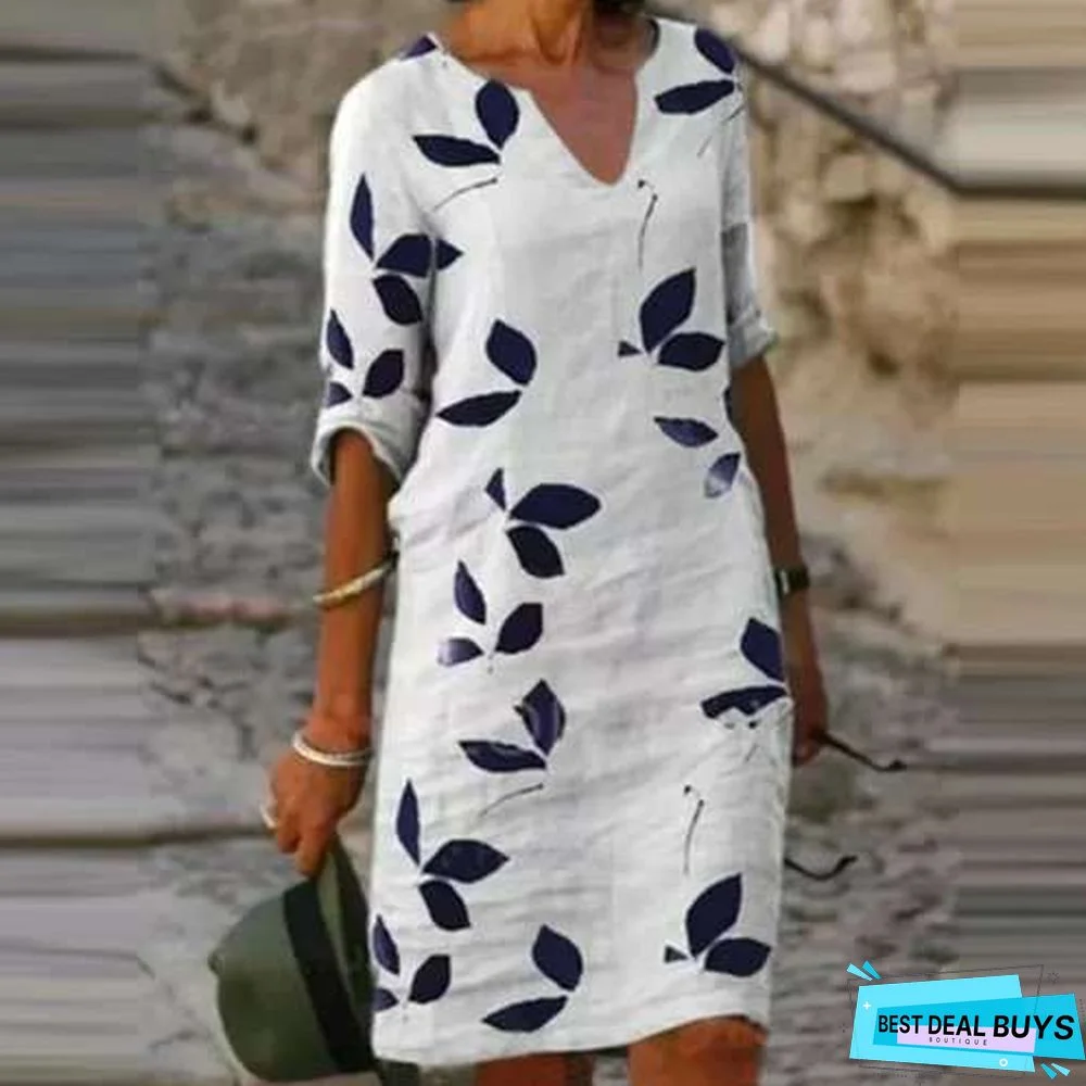 Individualized Fashion Loose Plus Size Dress