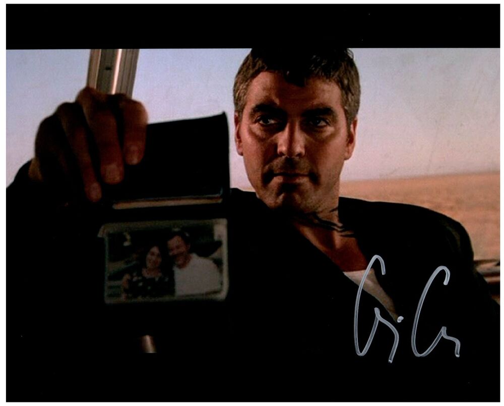 GEORGE CLOONEY Signed Autographed FROM DUSK TILL DAWN  8X10 Photo Poster painting D