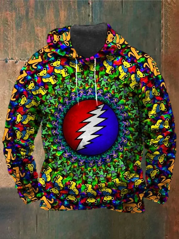 Unisex Skull Print Heavyweight Hoodies