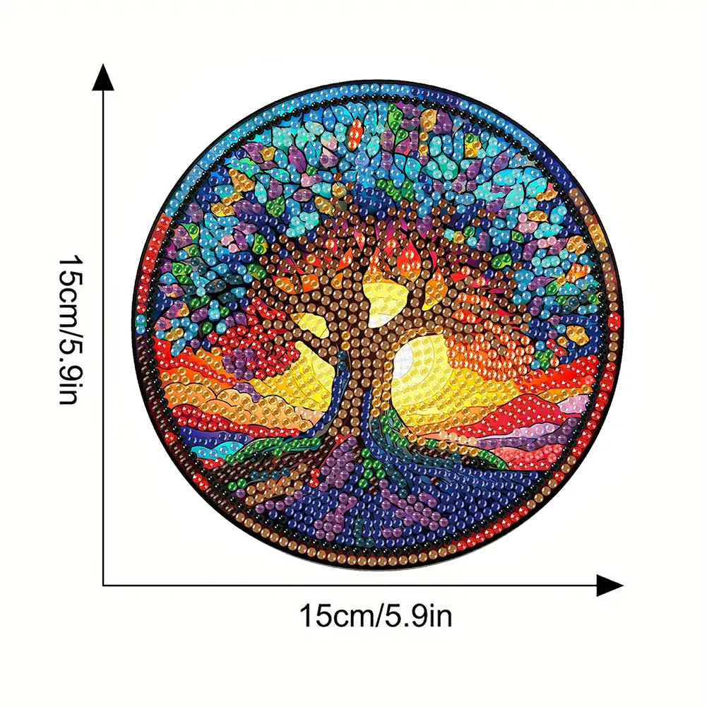 DIY Diamond Dot Kits Tree Of Life Diamond Crafts Projects for Beginners