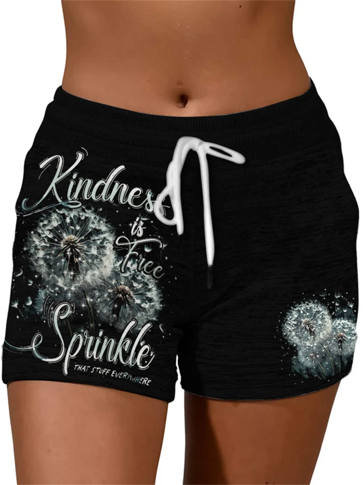 Dandelion Kindness Is Free Sprinkle That Stuff Everywhere Shorts