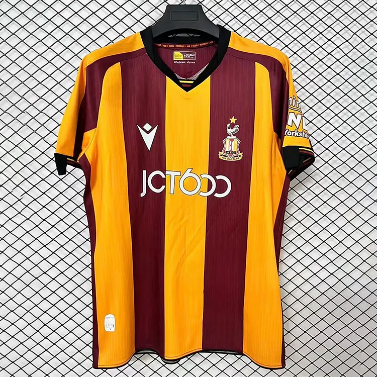 【S~4XL】Bradford City 26/27 Home Jersey 1:1 Thai Quality