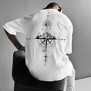 Unisex Casual Sun Moon Star Ocean Tee Lixishop 