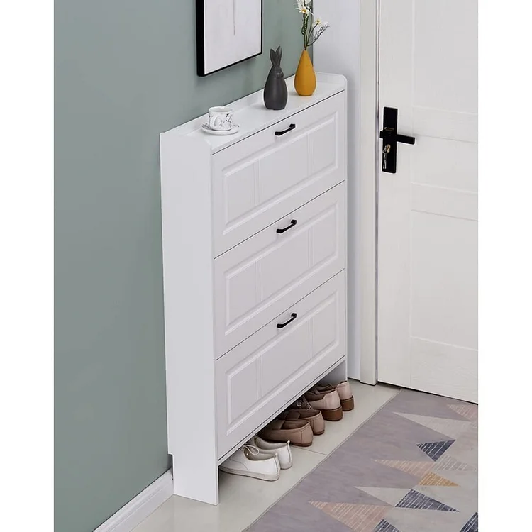 💝Last Day For Clearance💝Wall Hidden Shoe Cabinet - Conceal Your Shoes in Style! 🚪👠