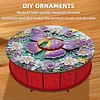 DIY Wooden Diamond Art Painting Storage Box Kit with Rotate Lid Diamond Art Painting Holder Box for Adults Beginners Home Office Decor