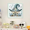 Halloween Hut-11CT Stamped Cross Stitch 40*40cm/15.75*15.75in tapestrymarket