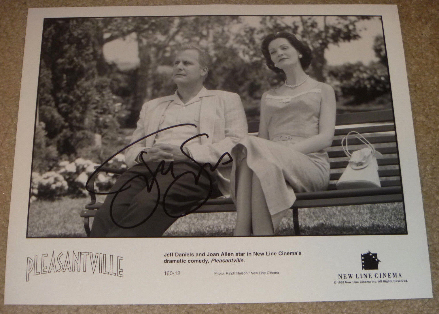 Jeff Daniels Authentic Signed 8x10 Movie Promo Photo Poster painting Autographed, Pleasantville