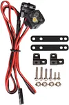 RC Car LED Lights Headlight Spotlight for 1/10 RC Crawler Car Axial SCX10 D90 Traxxas TRX4 TRX6 CC01 Redcat Gen8 Parts (2 Lights B with Switch)