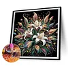 (US Local)4Pack Flower-Crystal Rhinestone Diamond Painting(30x30cm)
