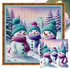 Snowman - 11CT Stamped Cross Stitch - 40*40cm