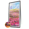 Diamond Painting -DIY Round Drill Mountains Wildflowers（40x70cm）