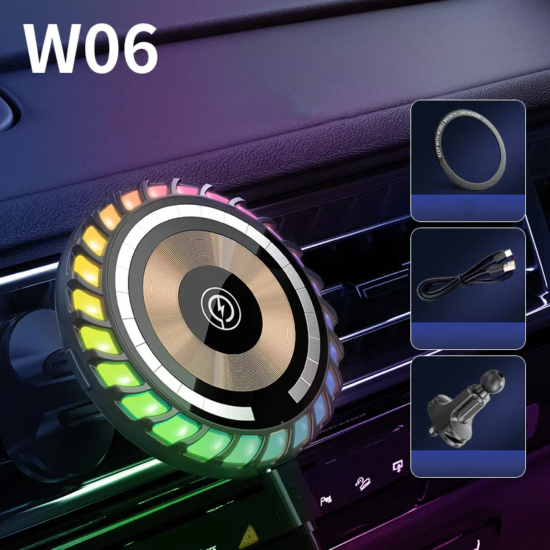 15W Multi-Function Atmosphere Light Magsafe Charger