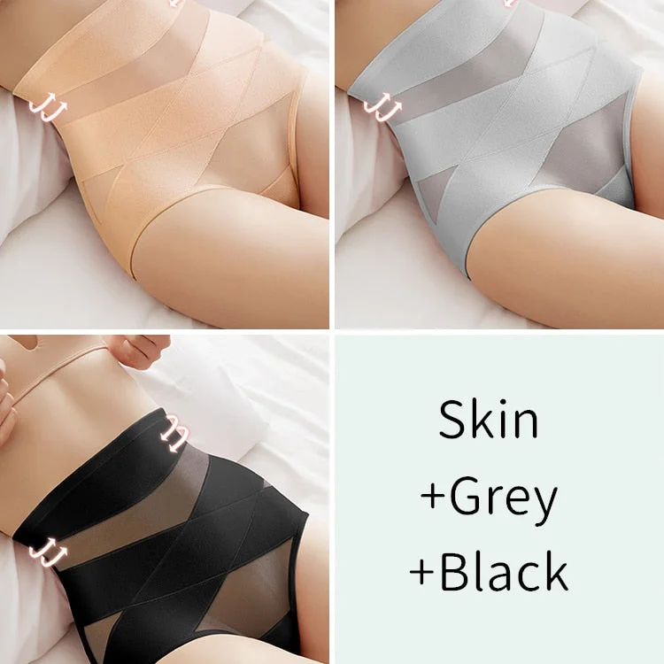 High Waist Panties Women Cotton Underwear Slimming Shapers Sexy Brief Female Butt Lift Tummy Control Underpants Summer Intimates