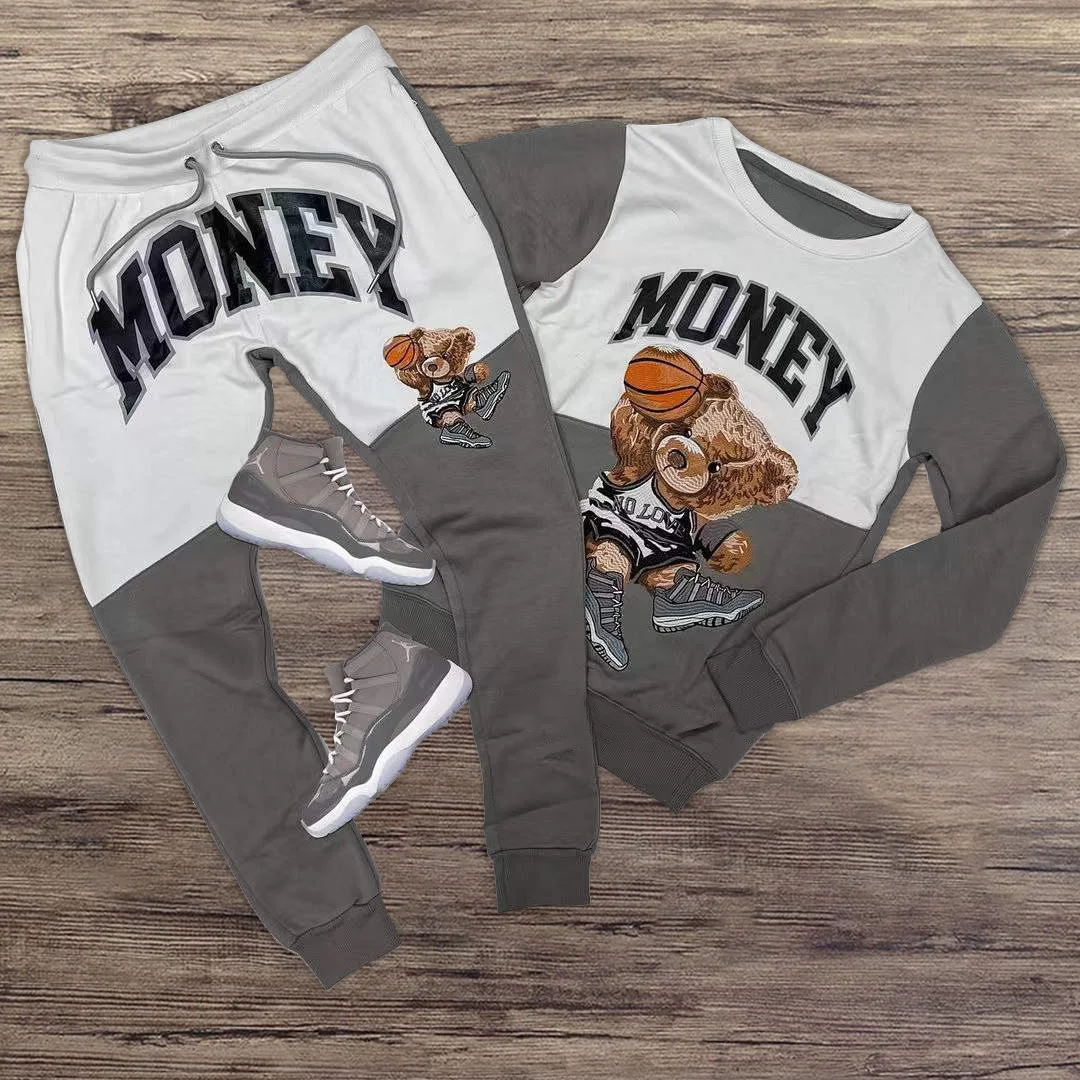 Street basketball teddy bear casual sports suit