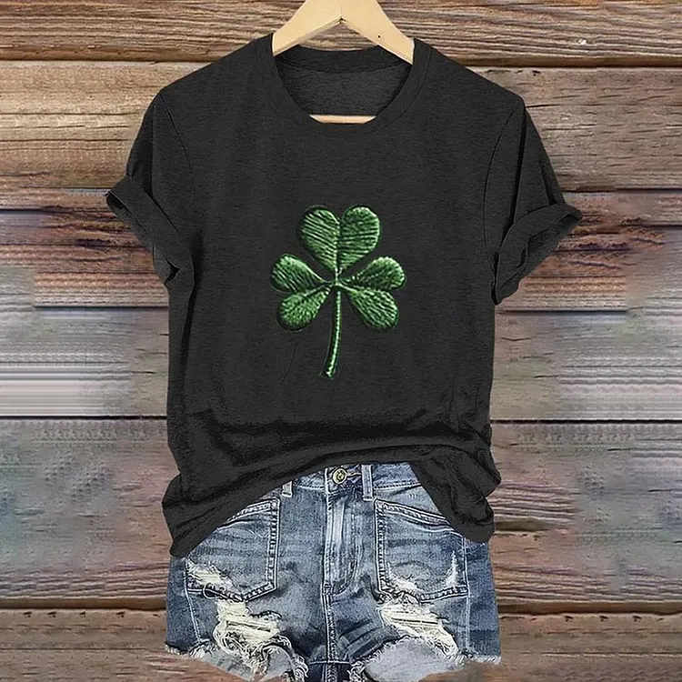 Women's St. Patrick's Day Printed Short-sleeve T-shirt