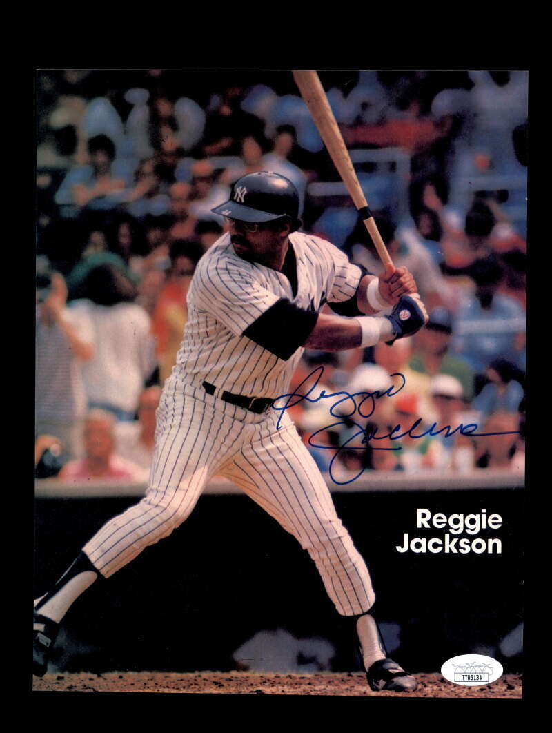 Reggie Jackson JSA Coa Signed 8x10 Photo Poster painting 1970`S Yankees Autograph