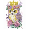 Diamond Painting-DIY Crystal Rhinestone Wreath Owl