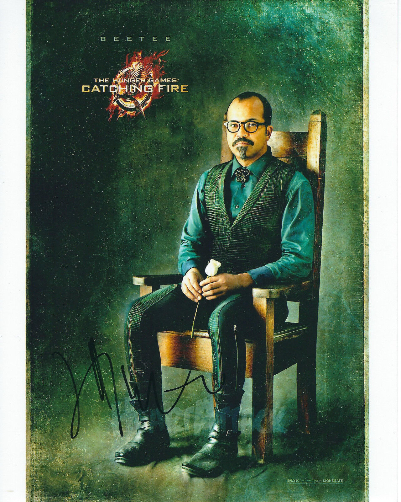 JEFFREY WRIGHT THE HUNGER GAMES CATCHING FIRE AUTOGRAPHED Photo Poster painting SIGNED 8X10 #1