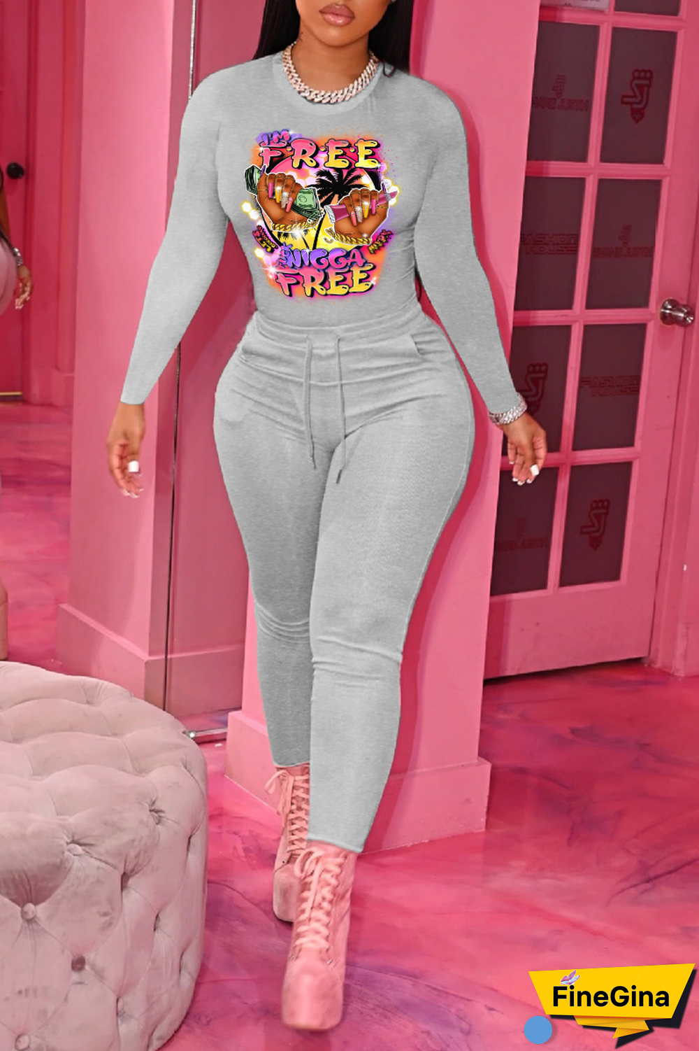 Navy Blue Casual Vintage Print Patchwork O Neck Tops