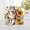 Diamond Painting Acrylic Sunflower Dog Diamond Painting Desktop Decors