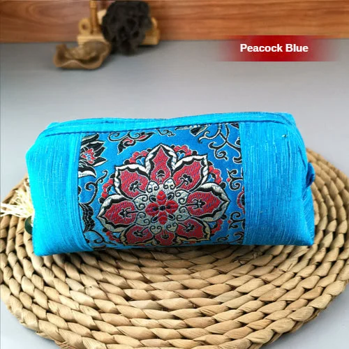 Brocade Handmade Embroidery Purse Makeup Bag Jewelry Bag Chinese Style Gifts