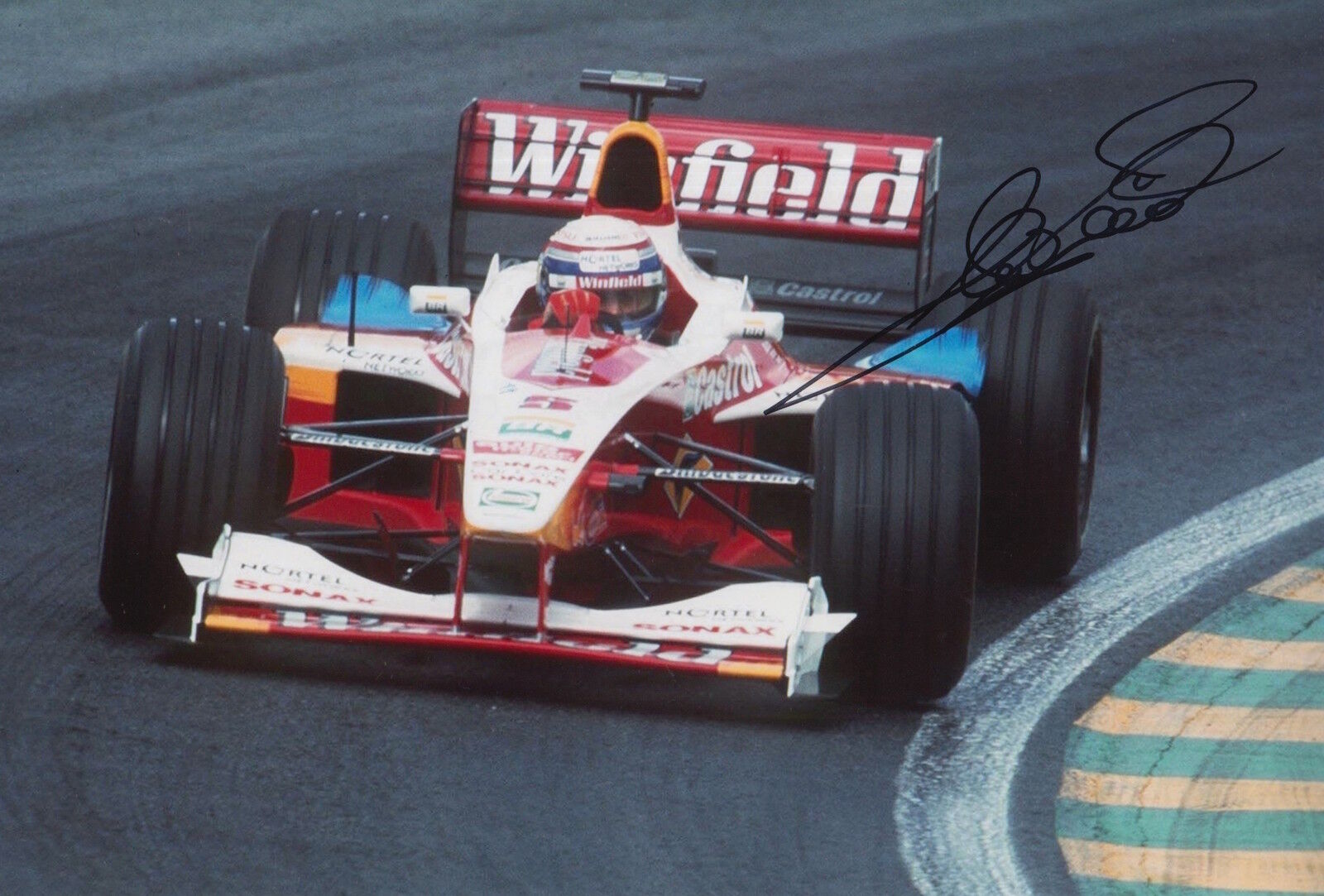 Alex Zanardi Hand Signed 12x8 Photo Poster painting Winfield Williams F1 1.