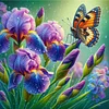 Diamond Painting - Full Round Drill - Butterfly Flower(Canvas|30*30cm)