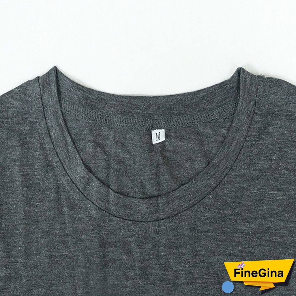 Cute Probably Late For Something Print T-shirts For Women Summer Lovely Short Sleeve Casual T-shirts Funny Ladies Round Neck Tops