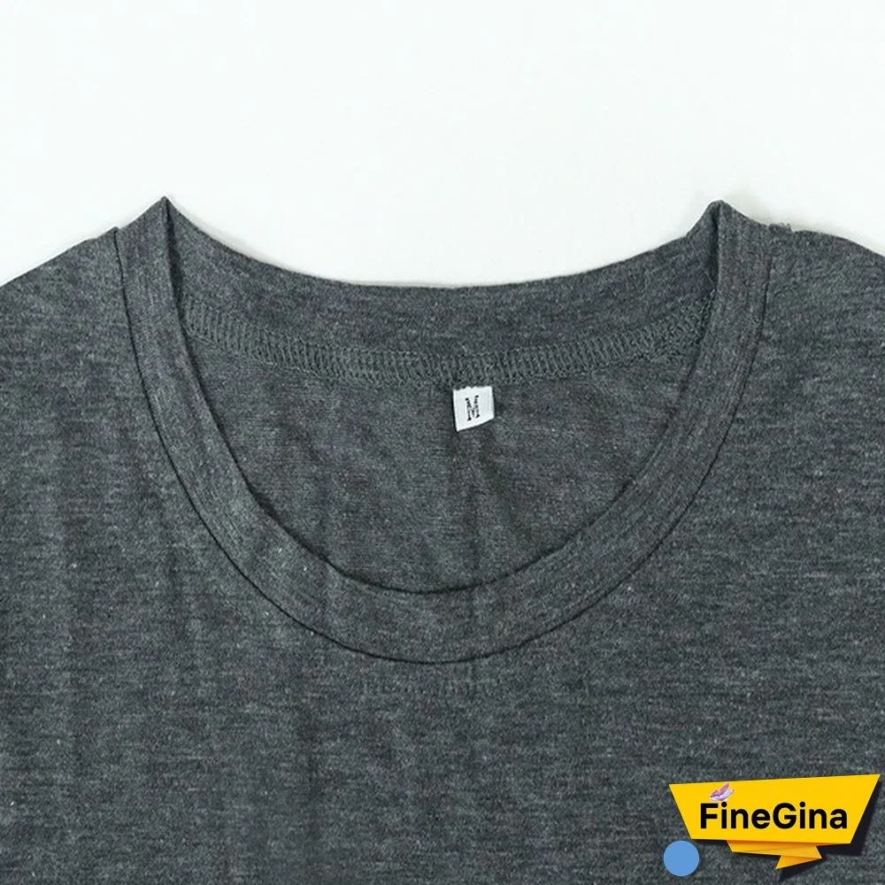 Cute Probably Late For Something Print T-shirts For Women Summer Lovely Short Sleeve Casual T-shirts Funny Ladies Round Neck Tops