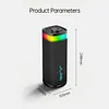 Waterproof and dustproof outdoor portable high-quality loud RGB lighting wireless Bluetooth speaker