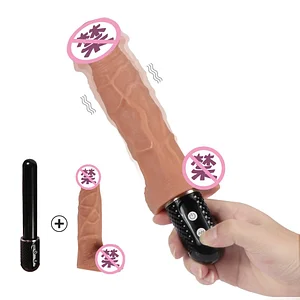 Hand Held Vibration Simulation Masculine Women's Swing Masturbation Sucker Massage Stick Adult Sexual Products