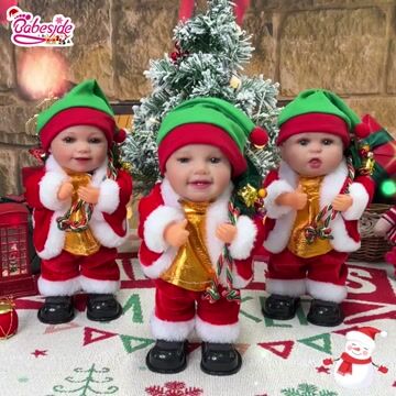 Babeside Sunny & Leen & Bailyn 12'' Christmas Dancing & Singing Baby Girl Doll Best Gift for Kids
