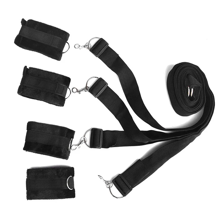 Bedroom Bed Restraint Bondage Set Mattress Bindings Straps Wrist