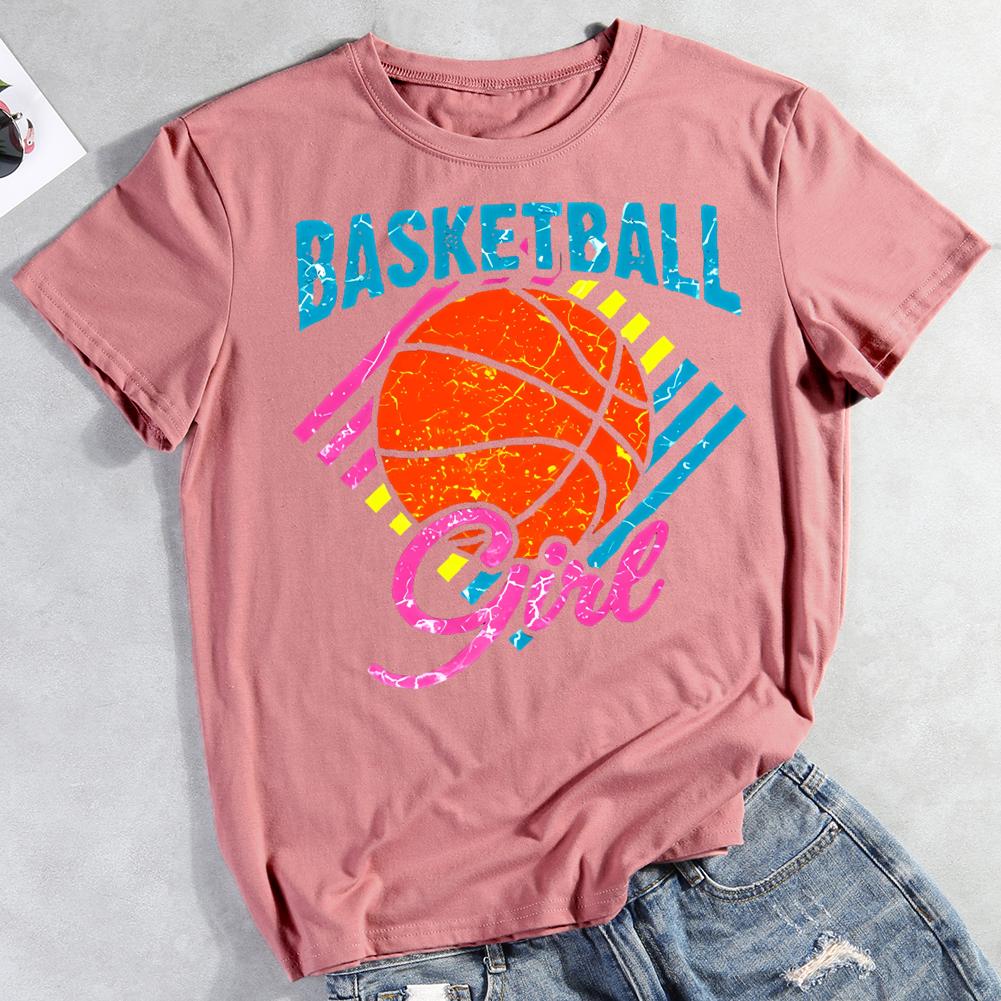 basketball girl Round Neck T-shirt-0021873-Guru-buzz