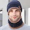 Gioiacombo&trade; Caldo cappello lavorato a maglia con sciarpa (donna e uomo)