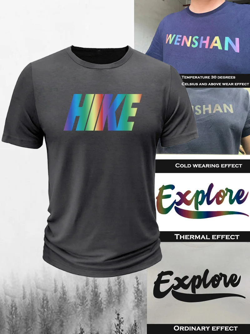 Men's Hiking Thermal Induction Color Changing Short-Sleeved Shirt in  mildstyles