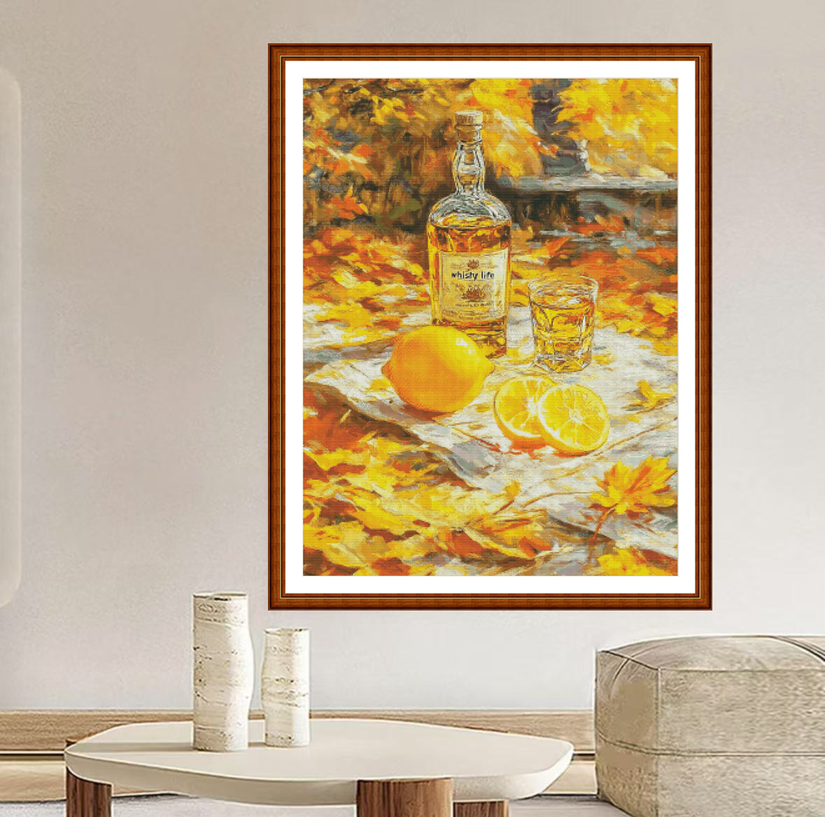 【ZZ6988- Golden Cup with Condensed fragrance】 Painting Fairy Cross Stitch