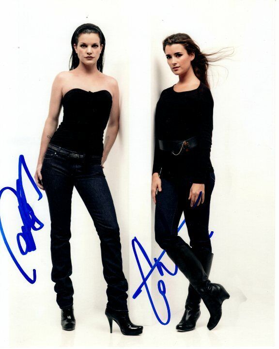 PAULEY PERRETTE and COTE DE PABLO signed autographed NCIS Photo Poster painting