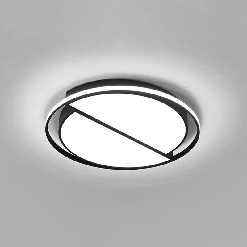 Modern Round Iron Living Room Chandelier Fixtures LED Lustre Bedroom Restaurant Dimmable Chandeliers Lighting Home Lampara Techo