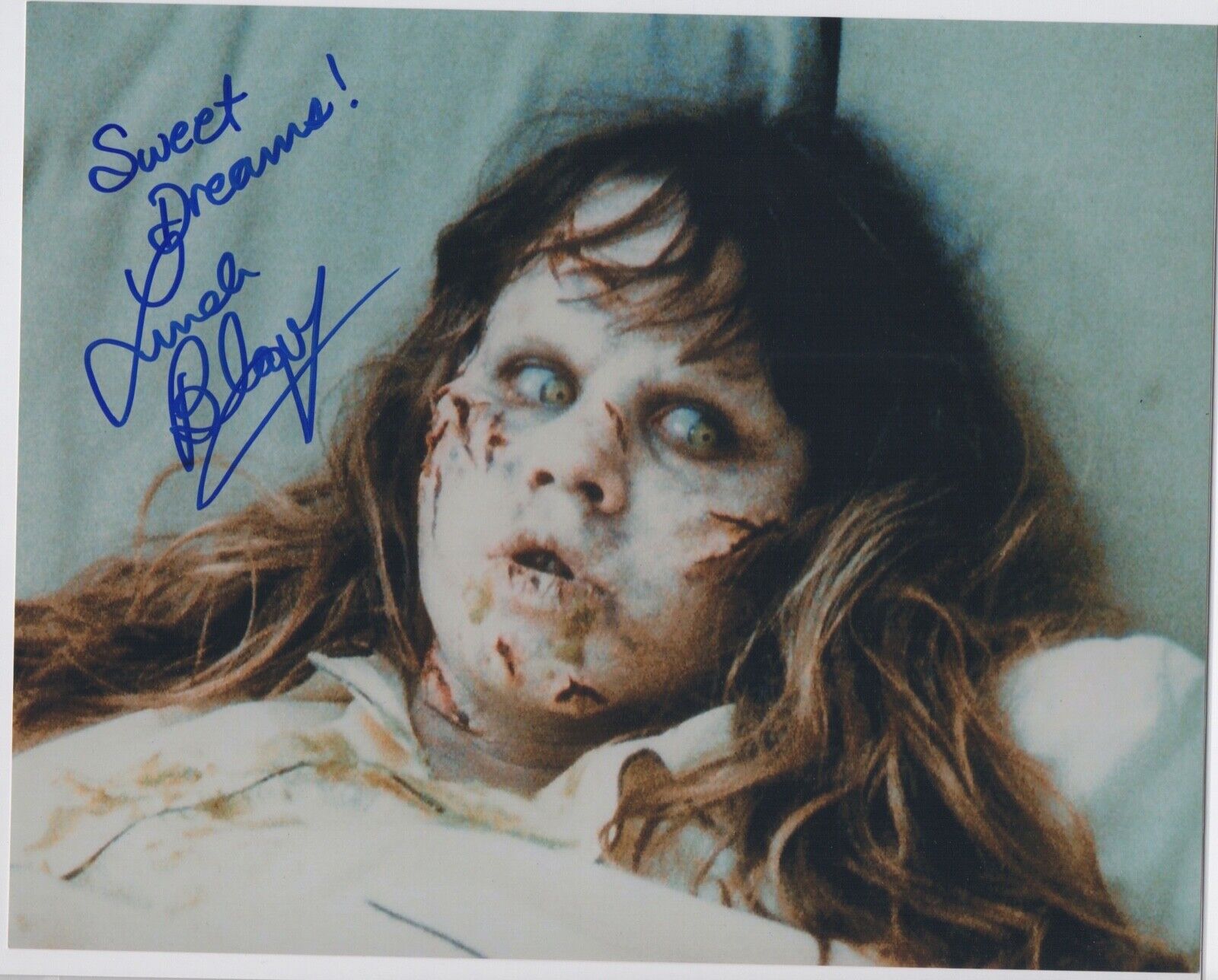 LINDA BLAIR signed EXORCIST 8x10 Photo Poster painting AUTOGRAPH auto BAS Beckett Oscar nom