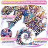 Purple Crystal Twin Seahorses Special Shaped 5D DIY Partial Drill Diamond Painting Kits for Adults Beginners Home Decor Diamonds Dots Gem Art Kits Diamond Art Kit 11.81 X11.81inch