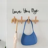 Love You Bye Wood Sign Wall Art Express Love and Warm for Your Family Lovers